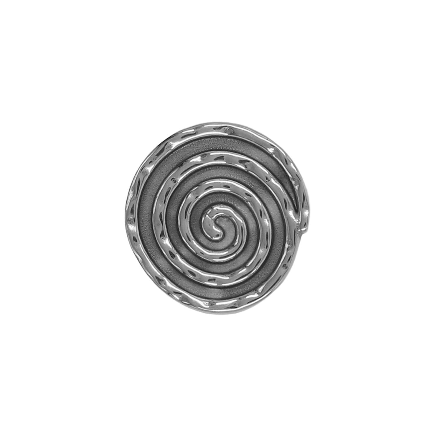 Swirl Metal Sticker - Stainless Steel